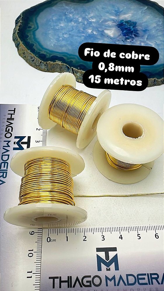 Fio Metal Cobre 0,80mm - 15 Metros O Rolo
