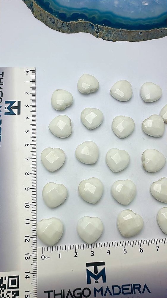 Pingente Coracao Pedra Natural - 01 und