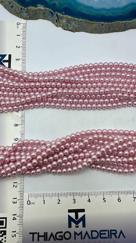 Fio Perola Shell 4Mm Rosa - O Fio