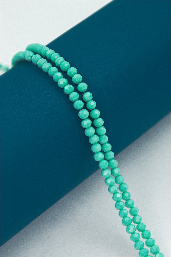 Fio Cristal 4Mm Vidro Facetado - O Fio