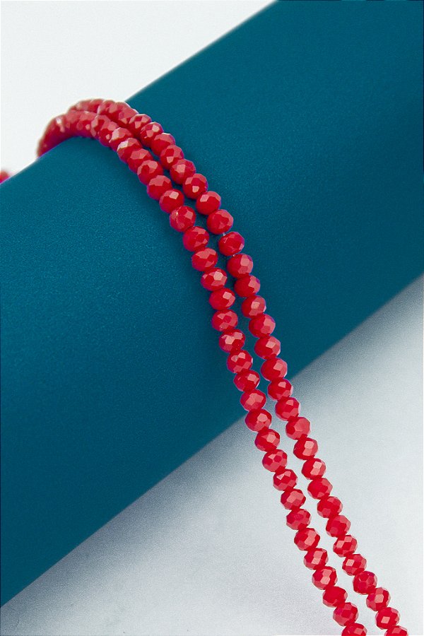 Fio Cristal 4Mm Vidro Facetado - O Fio