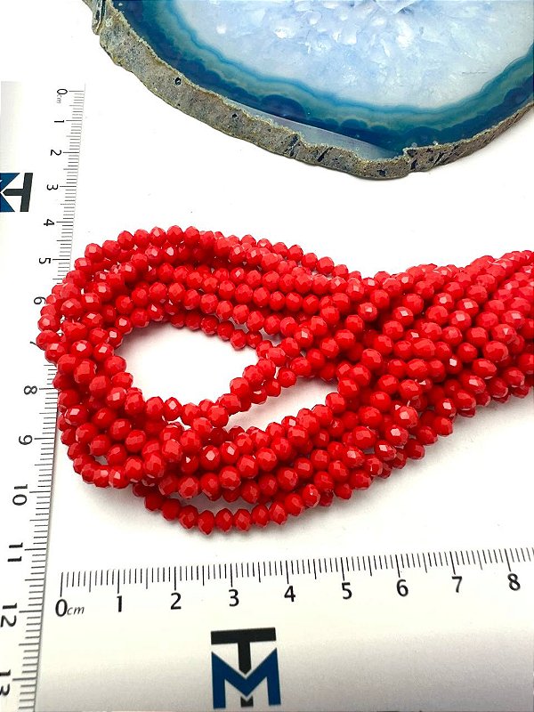 Fio Cristal 4Mm Vidro Facetado - O Fio