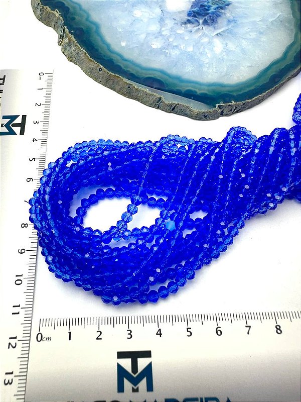 Fio Cristal 4Mm Vidro Facetado - O Fio