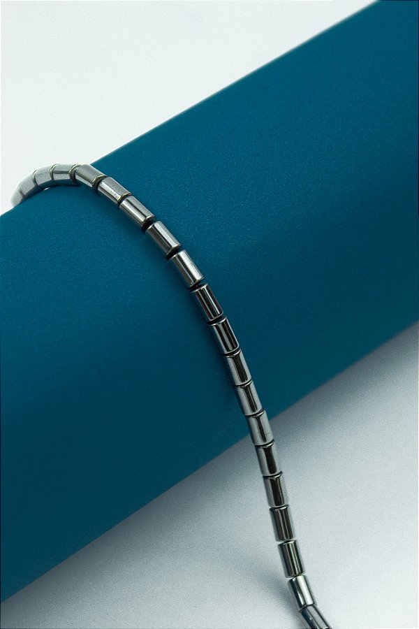Fio Hematita Grafite Tubo 6x4Mm - O Fio