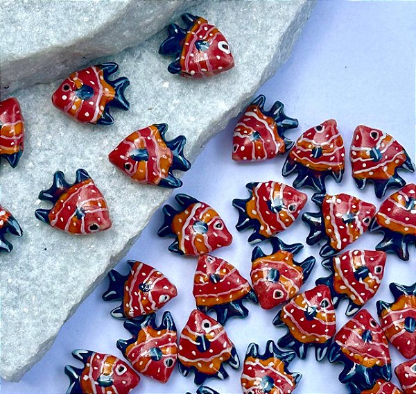 Pingente Peixe Ceramica - 01 unid