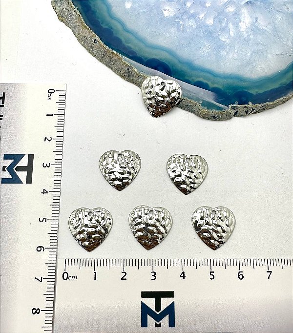 Pingente Coracao Aço Inox - 01 Und