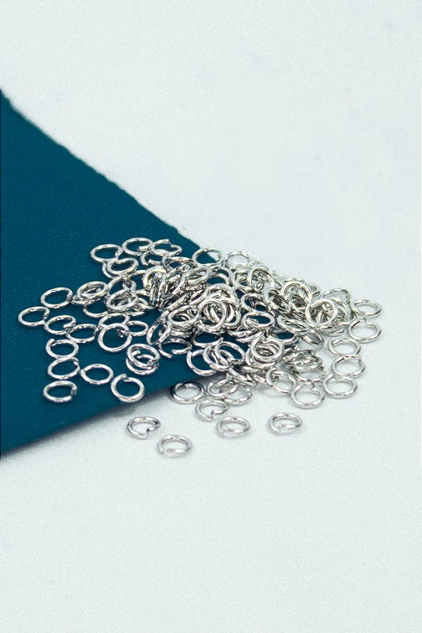 Argolinha 3Mm Aço Inox - 100 Pçs