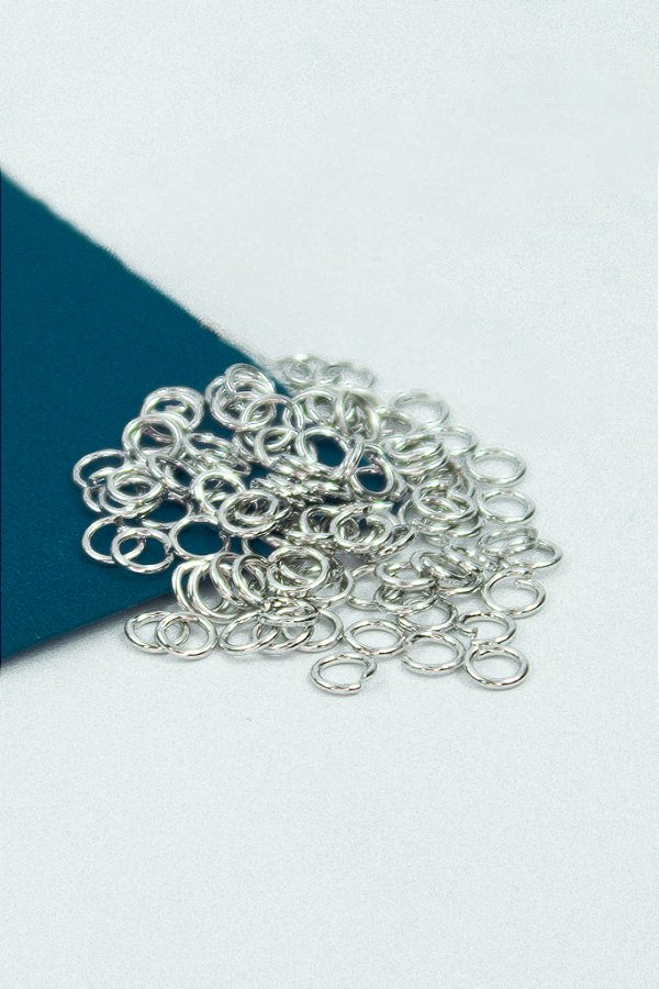 Argolinha 4Mm Aço Inox - 100pçs