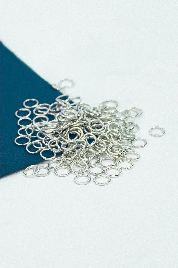 Argolinha 5Mm Aço Inox - 100pçs
