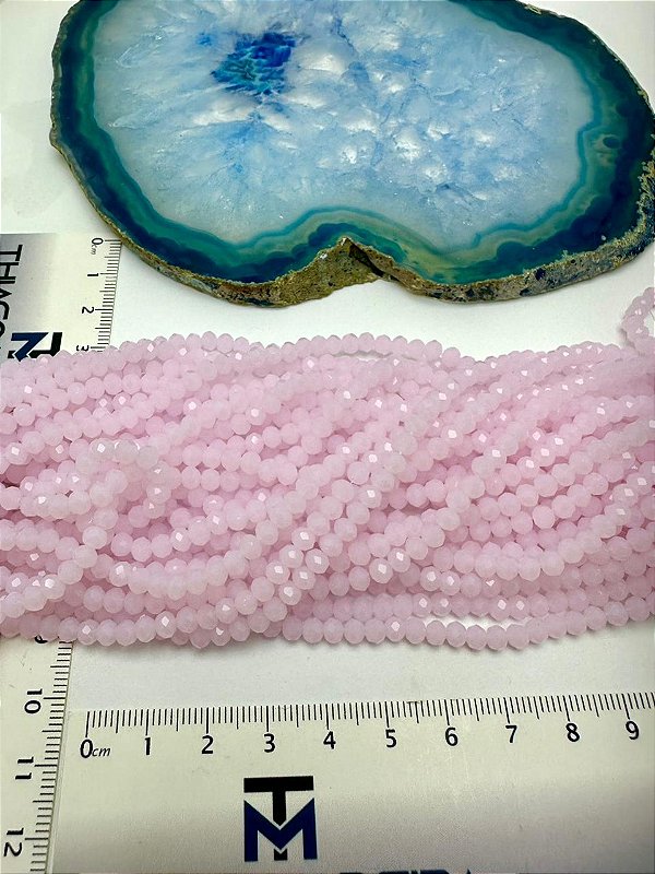 Fio Cristal 4Mm Vidro Facetado - O Fio
