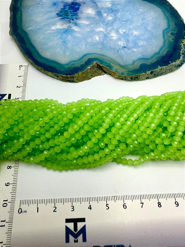 Fio Cristal 4Mm Vidro Facetado - O Fio