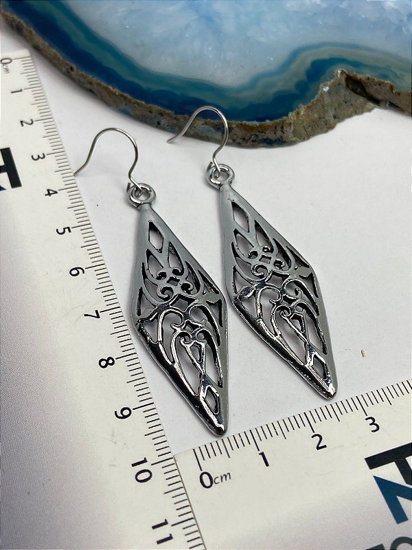 Brinco Aço Inox Estilo Prata Bali - 1 par