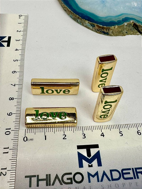 Pingente Love Passante Ouro - 01 Unid