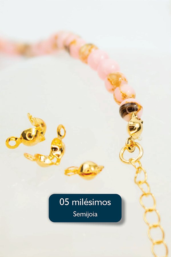 Tips Bolinha 5 Milésimos Ouro - 30 Pçs