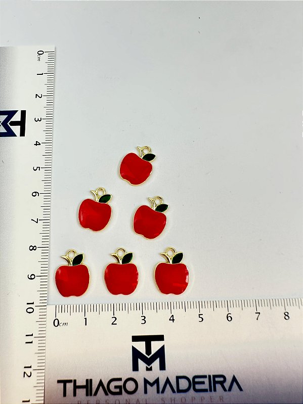 Pingente Fruta Maça Ouro - 01 Und