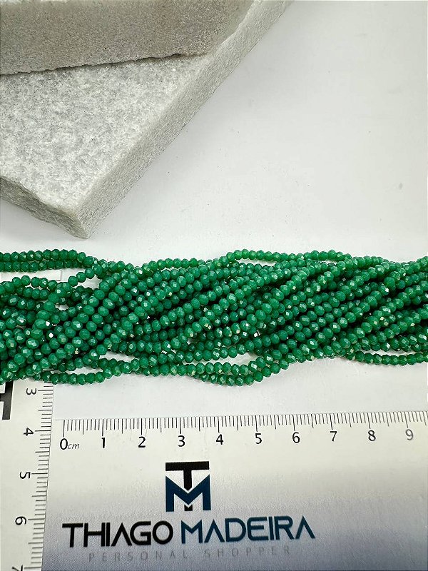 Fio Cristal 2mm Vidro Facetado - O Fio