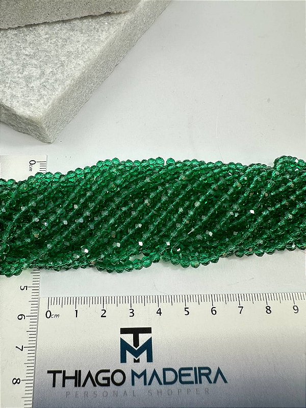 Fio Cristal 4Mm Vidro Facetado - O Fio