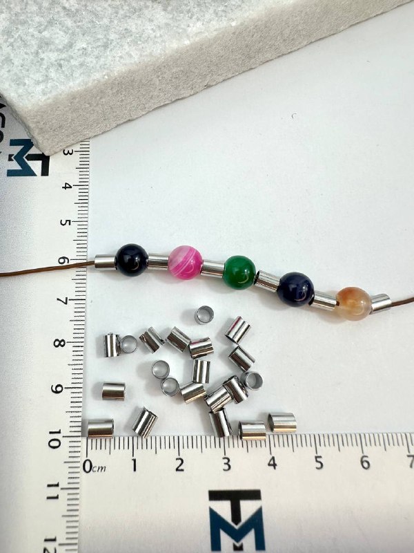 Entremeio Tubo 5x4Mm Aço Inox - 50 Peças