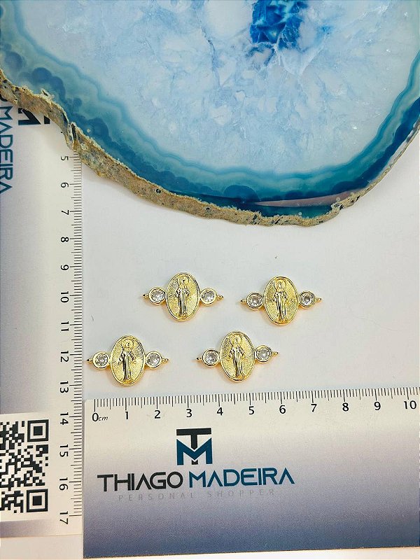 Pingente Religioso 2 Saidas Nossa Senhora Das Graças Ouro - 01 Unid