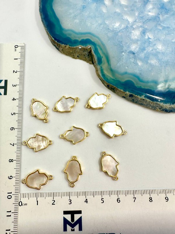 Pingente Mao De Fatima 2 Saidas Ouro - 01 unid