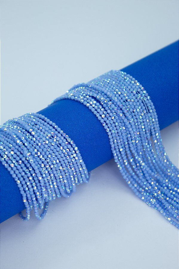 Fio Cristal 1mm Vidro Facetado  - O Fio