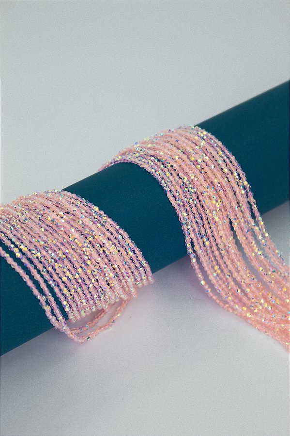Fio Cristal 1mm Vidro Facetado  - O Fio