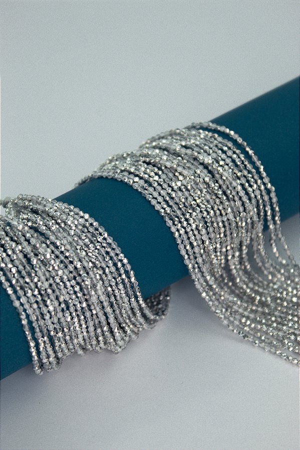 Fio Cristal 1mm Vidro Facetado  - O Fio
