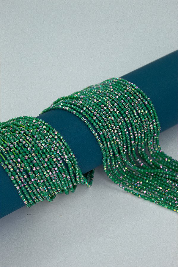 Fio Cristal 1mm Vidro Facetado  - O Fio