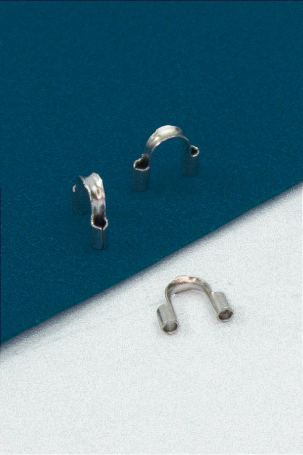 Terminal U 5x6mm Para Fios 0,80Mm Aço Inox - 20 Pçs