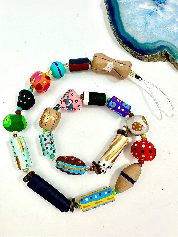 Fio Ceramica Artesanal - 20 contas - 01 fio