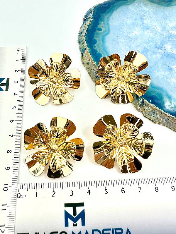 Brinco Flor com saida - 01 Par
