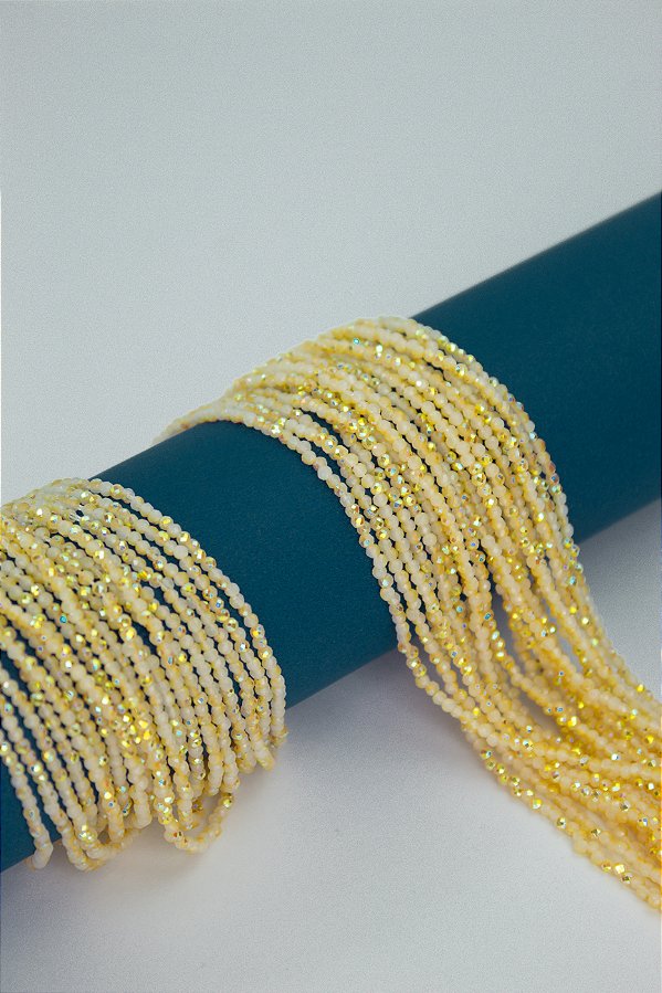 Fio Cristal 1mm Vidro Facetado  - O Fio