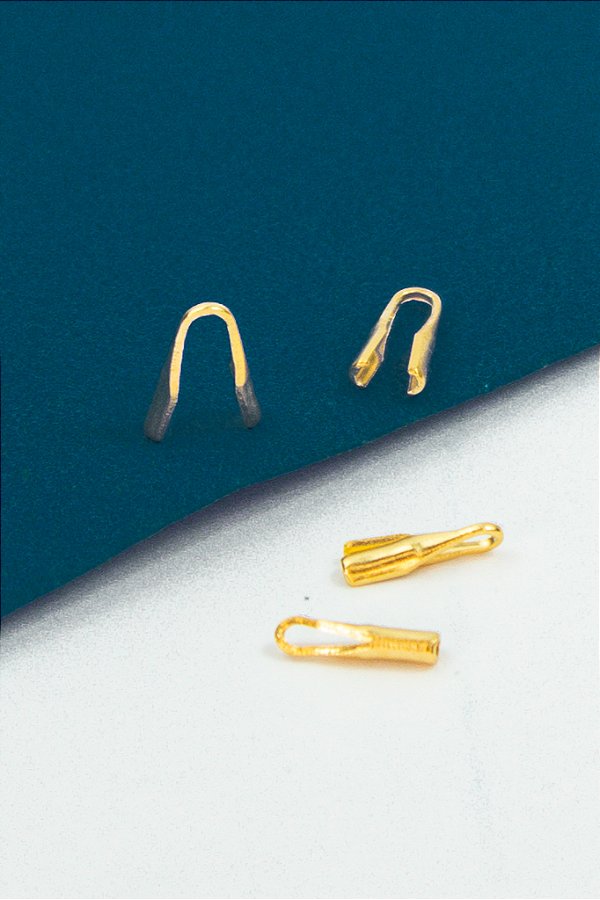 Terminal Acabamento Presilha 3mm Ouro - 01 Unid.