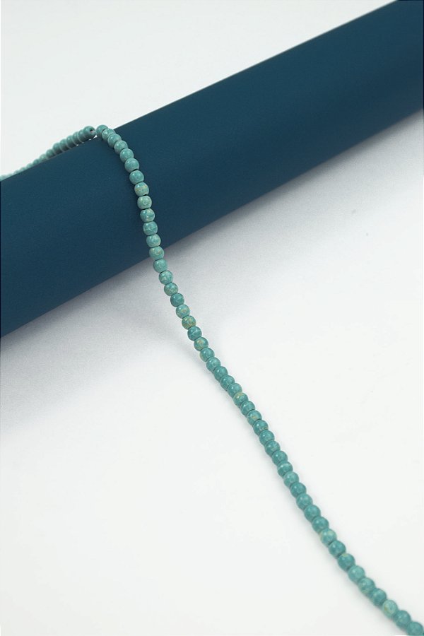 Fio Pedra 6mm Howlita Turquesa - 01 Fio