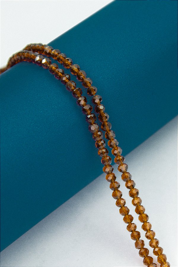 Fio Cristal 4Mm Vidro Facetado - O Fio