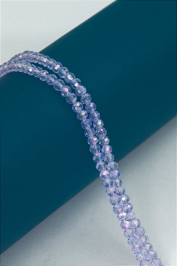 Fio Cristal 4Mm Vidro Facetado - O Fio