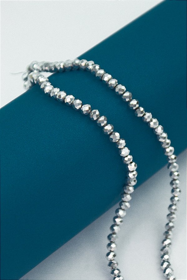 Fio Cristal 4mm Vidro Facetado - O Fio