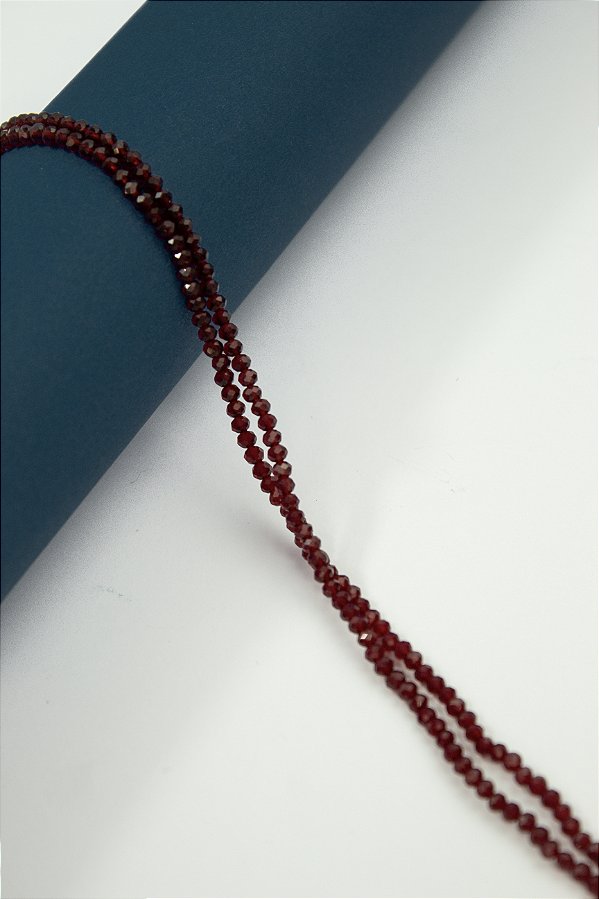 Fio Cristal 2Mm Vidro Facetado - O Fio