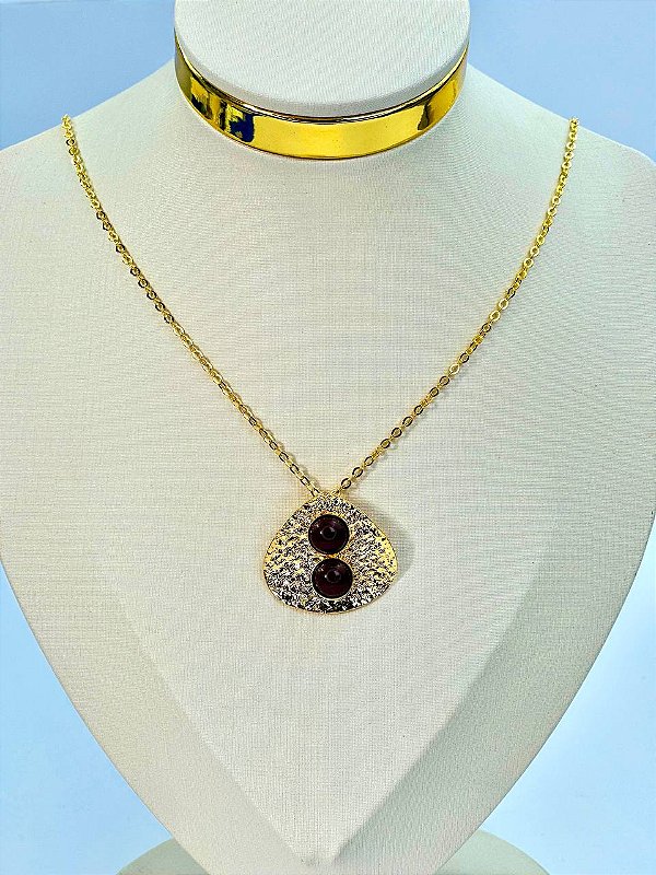 Colar Boho Ouro - 01 unid