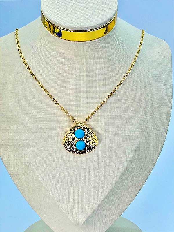 Colar Boho Ouro - 01 unid