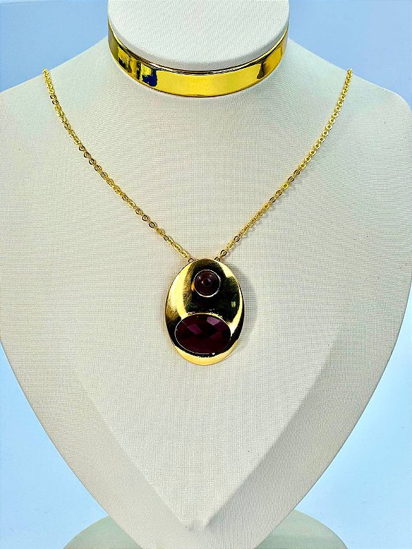 Colar Boho Ouro - 01 unid