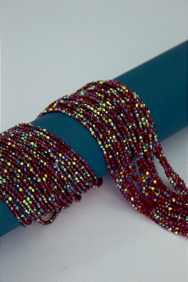 Fio Cristal 1mm Vidro Facetado - O Fio