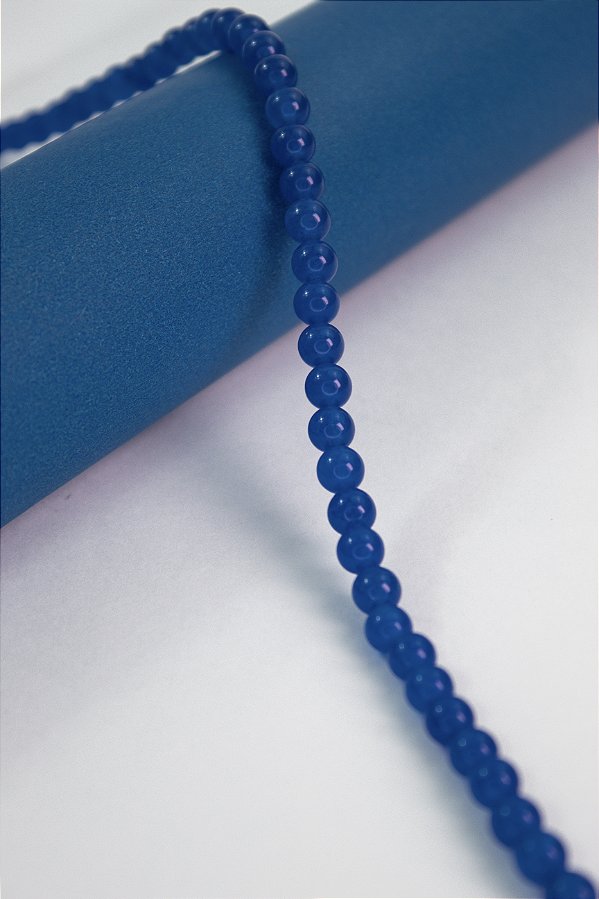 Fio Pedra 6Mm Jade Azul - O Fio