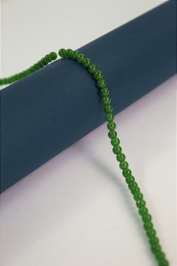 Fio Pedra 4Mm Jade Verde - O Fio