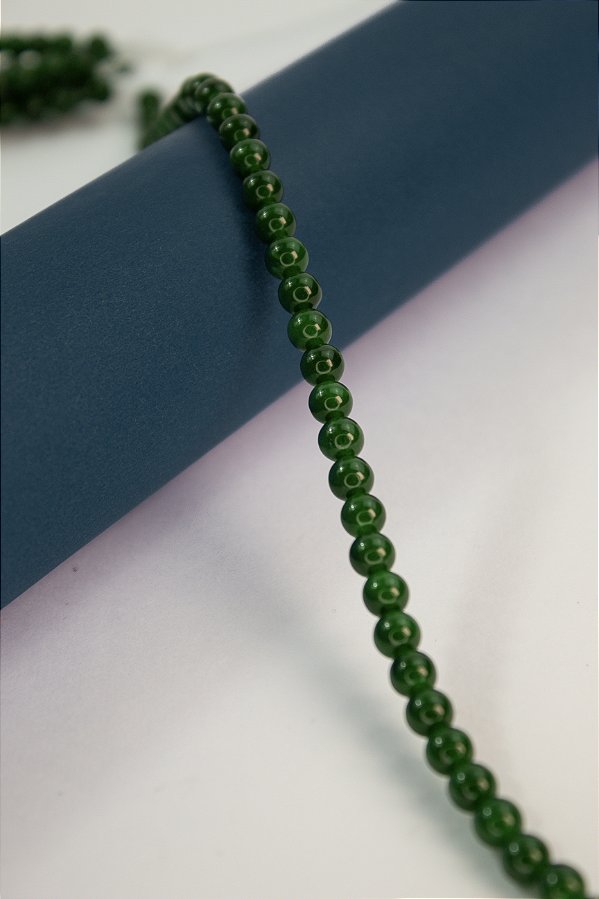 Fio Pedra 6Mm Jade Verde - O Fio
