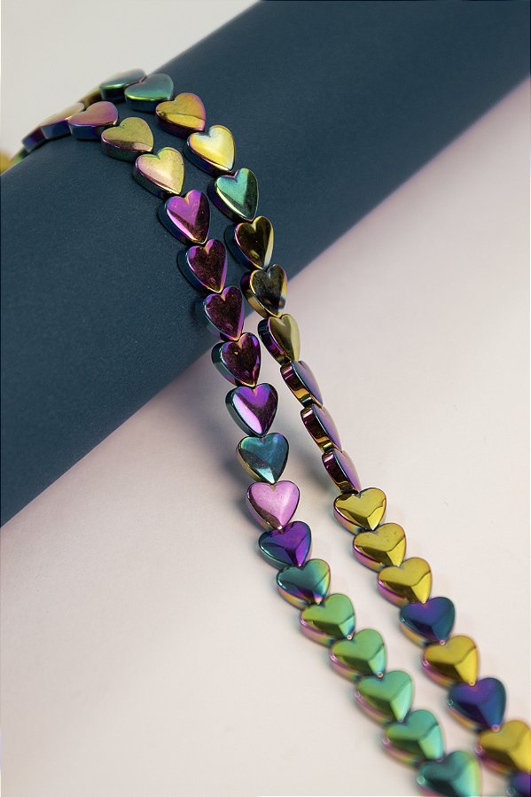 Fio Hematita Boreal Coracao 8mm - O Fio