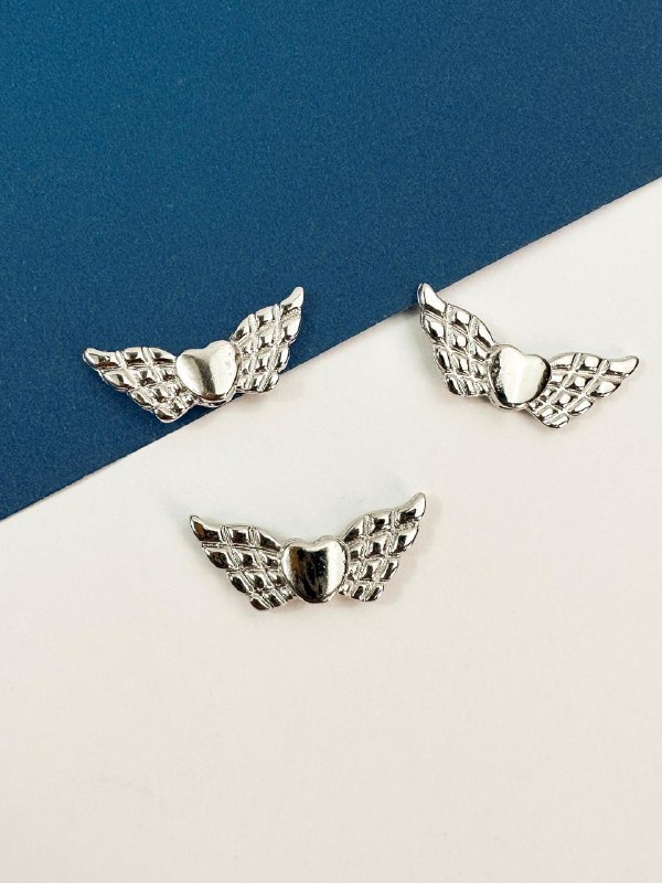 Pingente Asa Níquel - 01 Unid