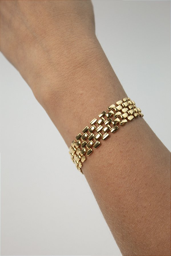 Pulseira Malha Ouro - 01 unid