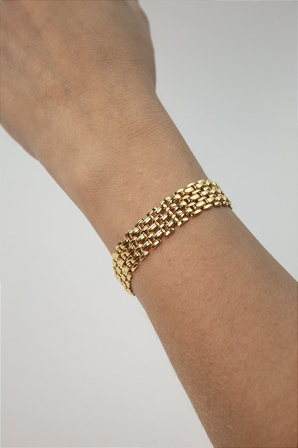 Pulseira Malha Ouro - 01 unid