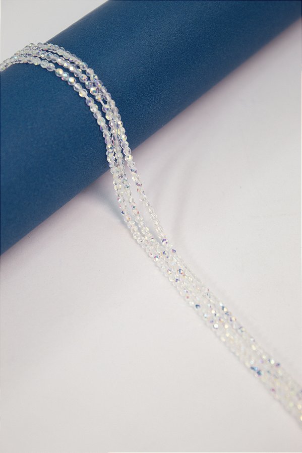 Fio Cristal 1mm Vidro Facetado  - O Fio